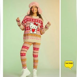 FOREVER 21 *NWT* Hello Kitty fair isle knit SET
